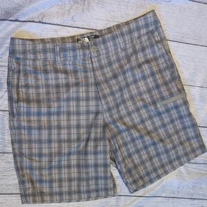 The North Face Men's Gray Plaid Cargo Shorts